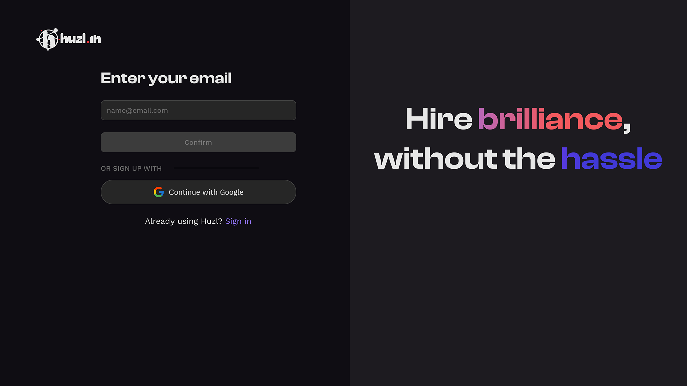 Sign Up & Create a Profile