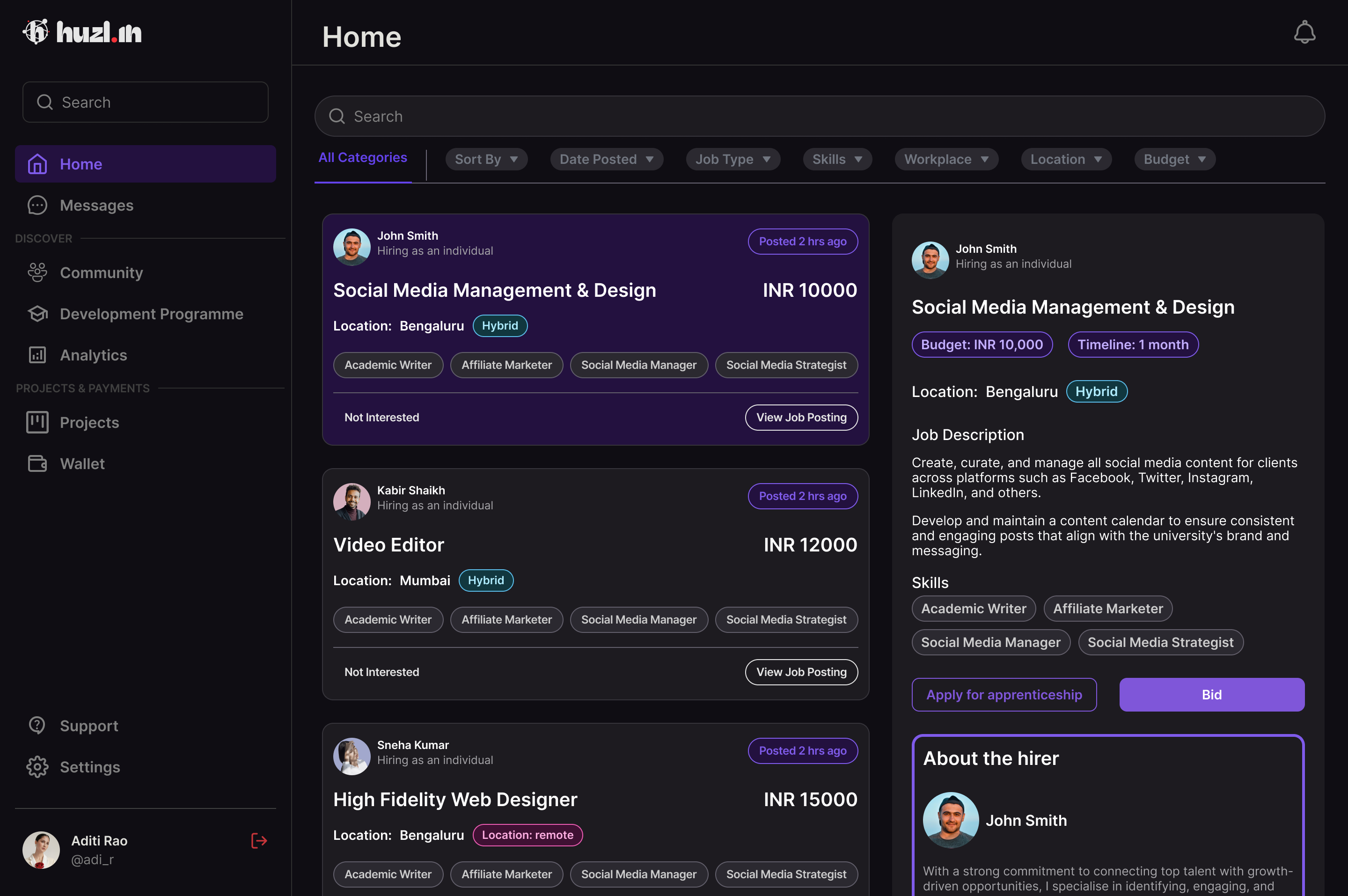 Post or Find Projects